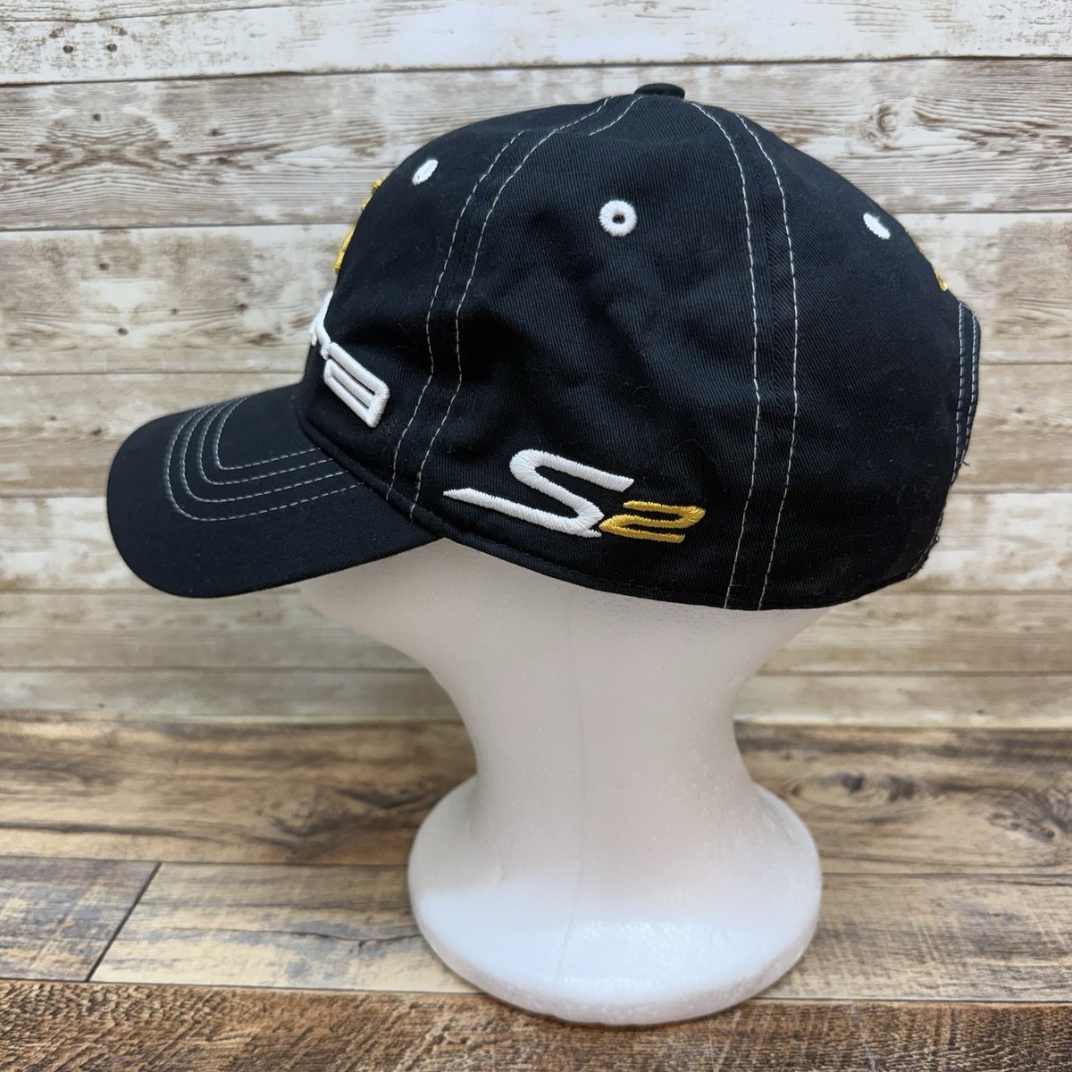 King Cobra Speed FootJoy FJ Black Strapback Golf Hat Cap Adjustable🔥 View 2