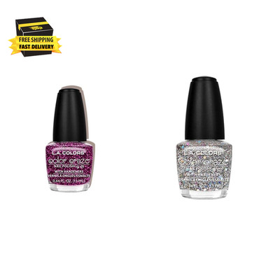 Craze Nail Polish Treasure Island 0.44 Fluid Ounce and Glitter Bomb 0.44 Fl Oz B