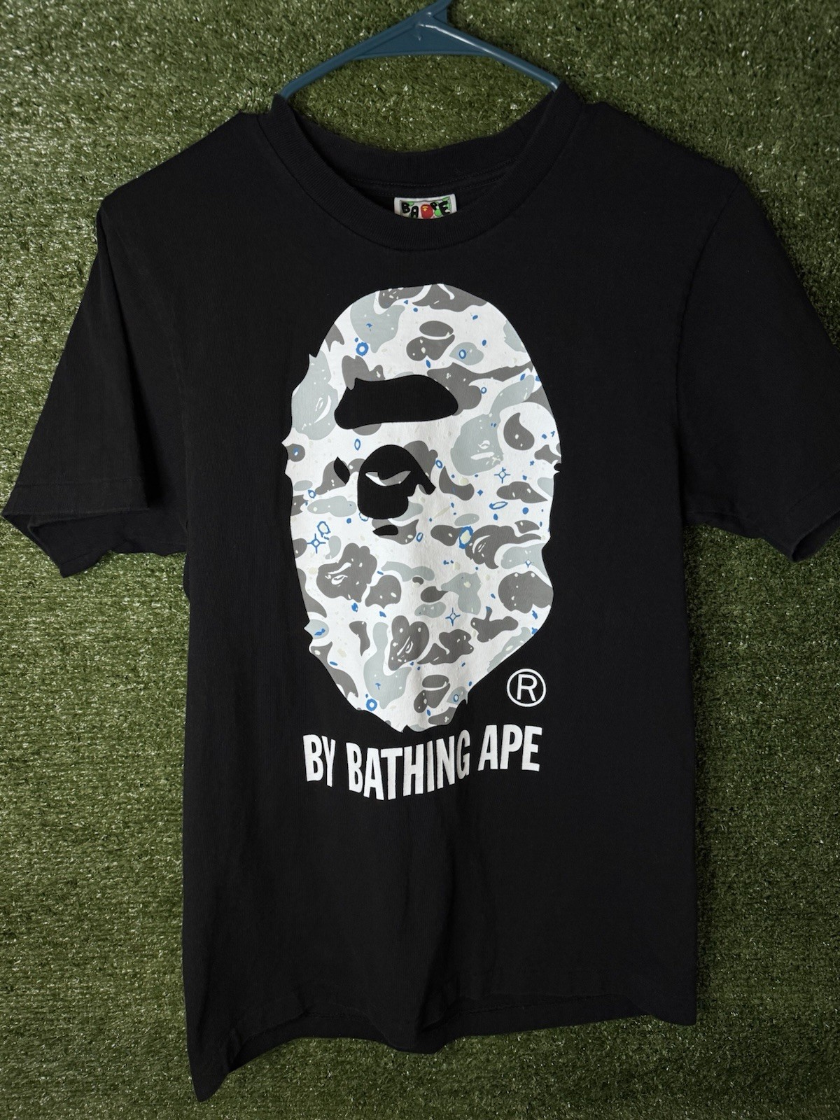 A Bathing Ape BAPE Space Camo Ape Tee Glow In The Dark Men’s Small