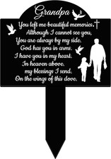 Cemetery Decorations for Grave Memorial Plaques Markers Stake for Outdoors Decor