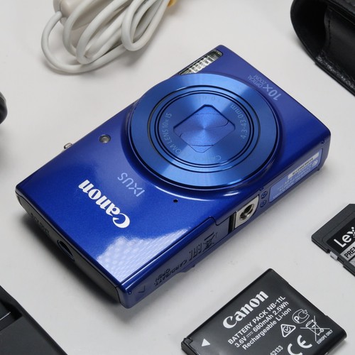 Mint Canon IXUS 190 20.0MP Compact Digital Camera Blue, Case, SD Card - Picture 3 of 19