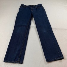 Cat  Jack Relaxed Straight Jeans Boys 12 Dark Blue Good Denim Pants
