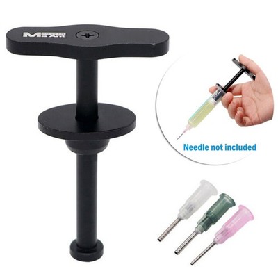 Metal Solder Paste Booster With 3pcs Needle Solder Paste Flux Plunger Dispenser