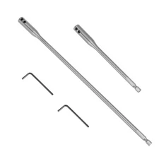 1/4" Drill Bit Extension Set - 6 & 12 Inch Wood Spade Drill Bit Extender with...
