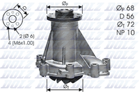 Wasserpumpe MotorküHlung Dolz M276 FüR Mercedes W463 W124 S124 W210 Klasse W140