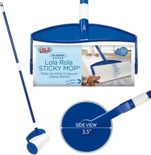 Rola Sticky Mop Works Like Giant Lint Remover to Pick Up Pet Hair and Crumbs