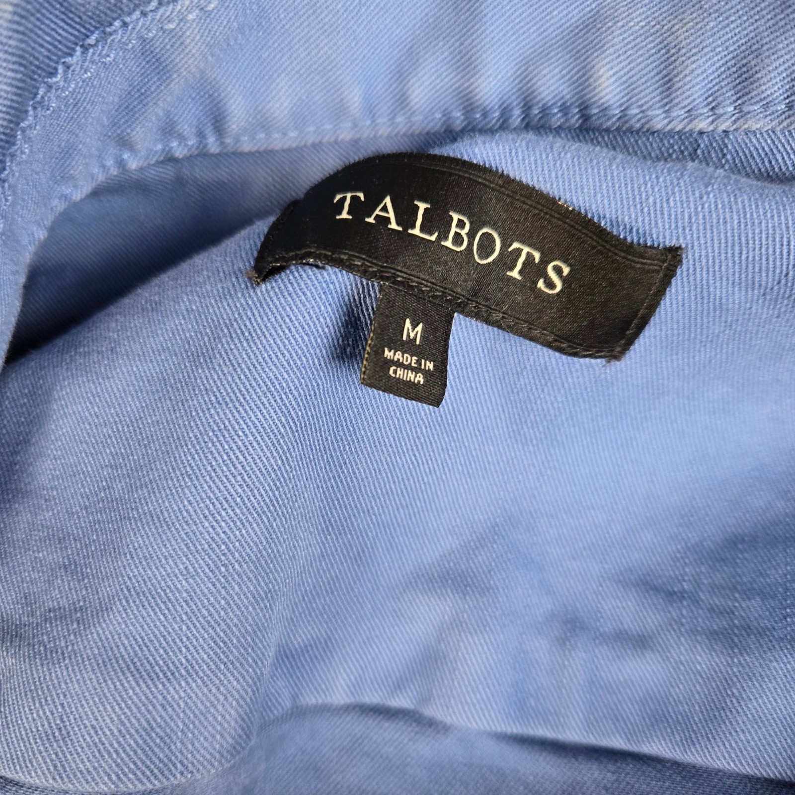 Talbots Blue Jean Button Front Jacket Women's Siz… - image 6