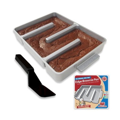 Baker's Edge Brownie Pan, The Original All Edges Brownie Pan for Baking | Pre...