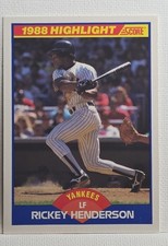 1989 Score - Highlight Rickey Henderson #657