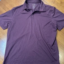 Algo Performance Polo Short Men’s Size XL Burgundy Golf