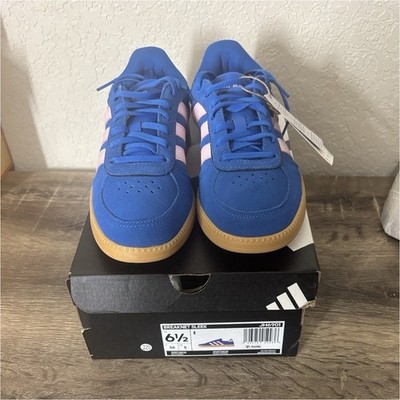 adidas Breaknet Sleek Cloudfoam Plus Blue Pink Gum Athletic Sneakers JH6901