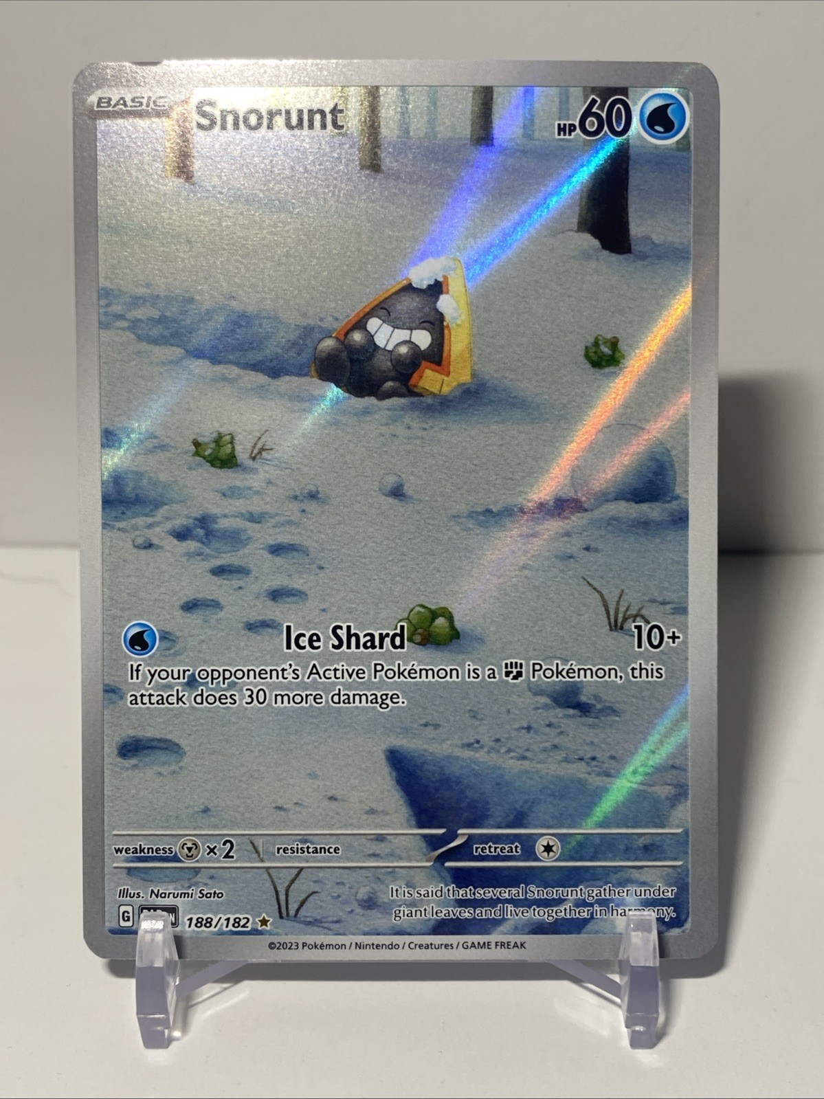 Pokémon TCG Snorunt Paradox Rift 188/182 Mint Condition Rare