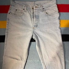 Vintage 80s-90s Lee Riders Button Fly Jeans  Light Wash  W34 L33.5