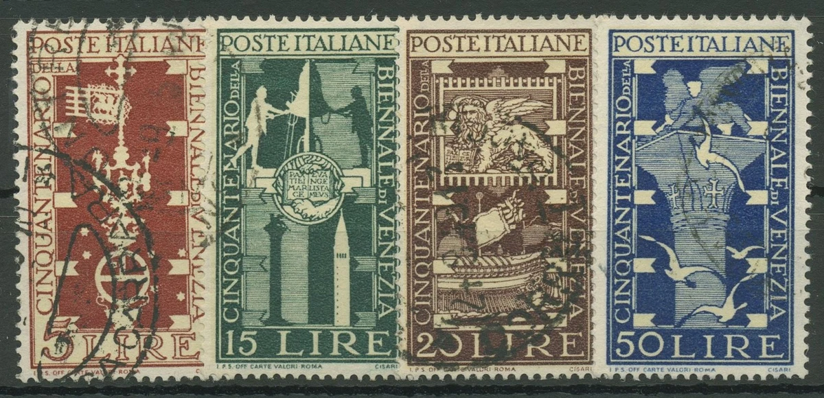 Italien 1949 Biennale von Venedig 767/70 gestempelt