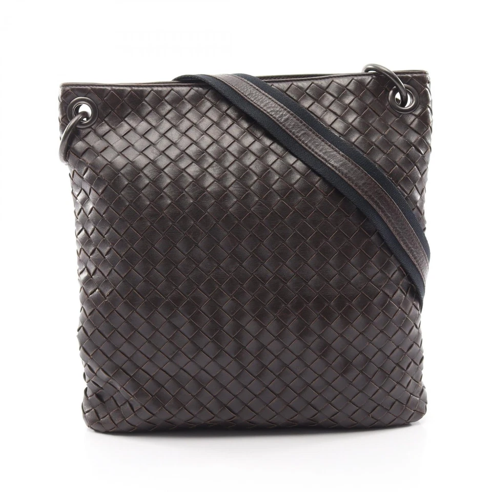Sac bandoulière BOTTEGA VENETA Intrecciato cuir marron occasion homme - Photo 1/4