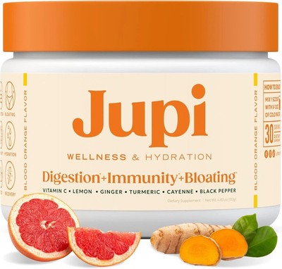 Jupi Hydration & Wellness Powder   Turmeric & Ginger shots, Vitamin C Supplement