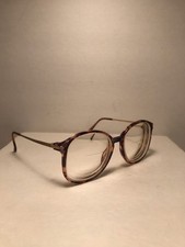 EUC VTG 90's JH Collectibles JH27 Eyeglasses Frame Tortoise Gold 52-17-130 Japan