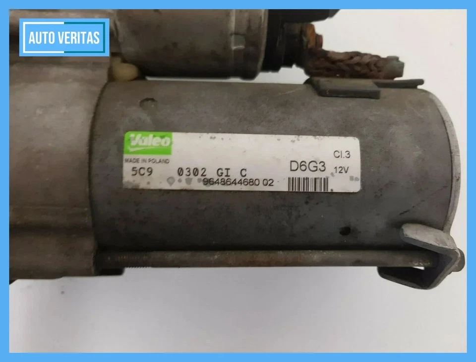 original starter Peugeot 206 1,4i hatchback 9648644680 D6G3 - Image 4 of 4