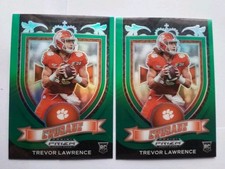2021 Panini Prizm - Crusade Trevor Lawrence (2) Rookies Green Prizm Refractors 