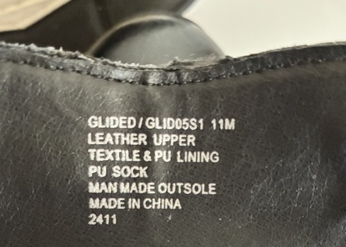 Steve Madden Blk Leather Wmns Sz 11 Glided Platform Dbl Zip Textile PU Lnd Shoe - Picture 8 of 8