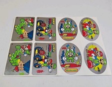 8 Vintage 1990 Super Mario Bros. Nintendo Mello Smello RARE Shiny Sticker 90s