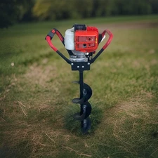 XtremepowerUS 55 cc Earth Auger Powerhead W/ 8” Auger - FREE SHIPPING!!!