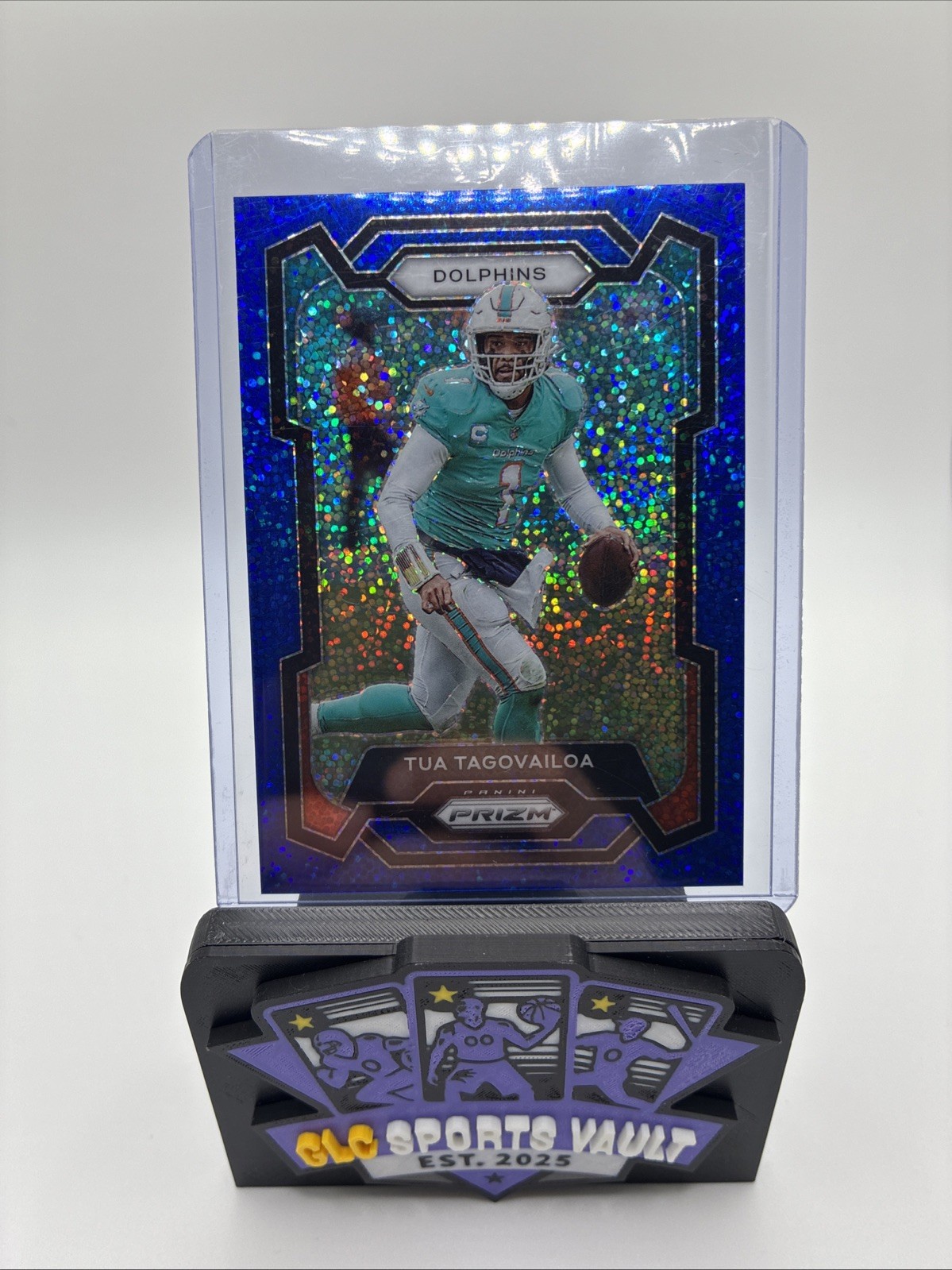 2023 Panini Prizm - Tua Tagovailoa #190 Blue Sparkle Prizm /96
