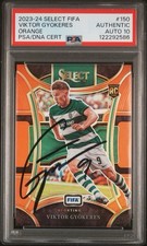 VIKTOR GYOKERES 2023 SELECT MEZZANINE ROOKIE ORANGE RC /49 PSA 10 Auto