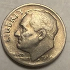 1964 Roosevelt Dime 10C No Mint Mark Philadelphia Business Strike Silver KM#198a