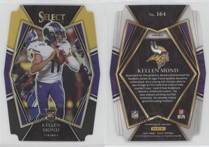 2021 Select Premier Level Black & Gold Prizm Die-Cut Kellen Mond #164 Rookie RC