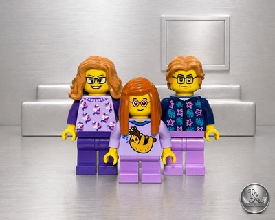 LEGO  Minifiguren   SET - Familie Mama Papa Kind Oma Opa Brille Brillenträger