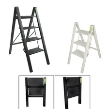 Escalera de escalón resistente 2/3/4, taburete plegable de alta resistencia con pedal ancho antideslizante