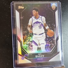 Topps Basketball Ace Bailey Rookie Holofoil Utah Jazz #205 2025-26