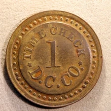 RARE - R10 Arkansas lumber token- Driver Cooperage Co., Time Check, Luxora, Ark.