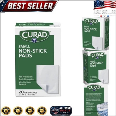 Non-Stick 2x3 Inch Wound Pads   20 Count Sterile Dressing for Seamless Healing