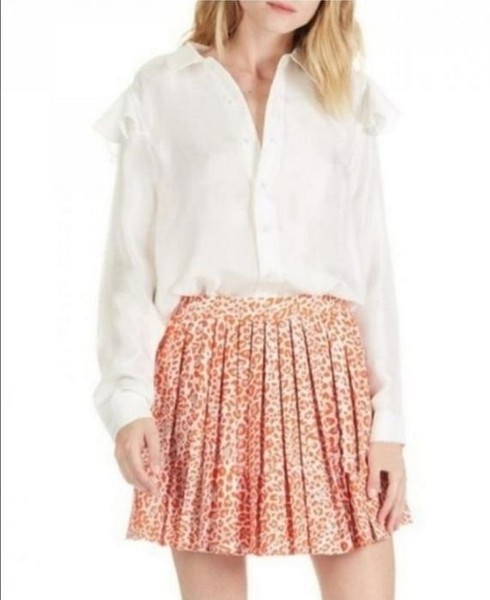 Women Maje Skirt Orange 36