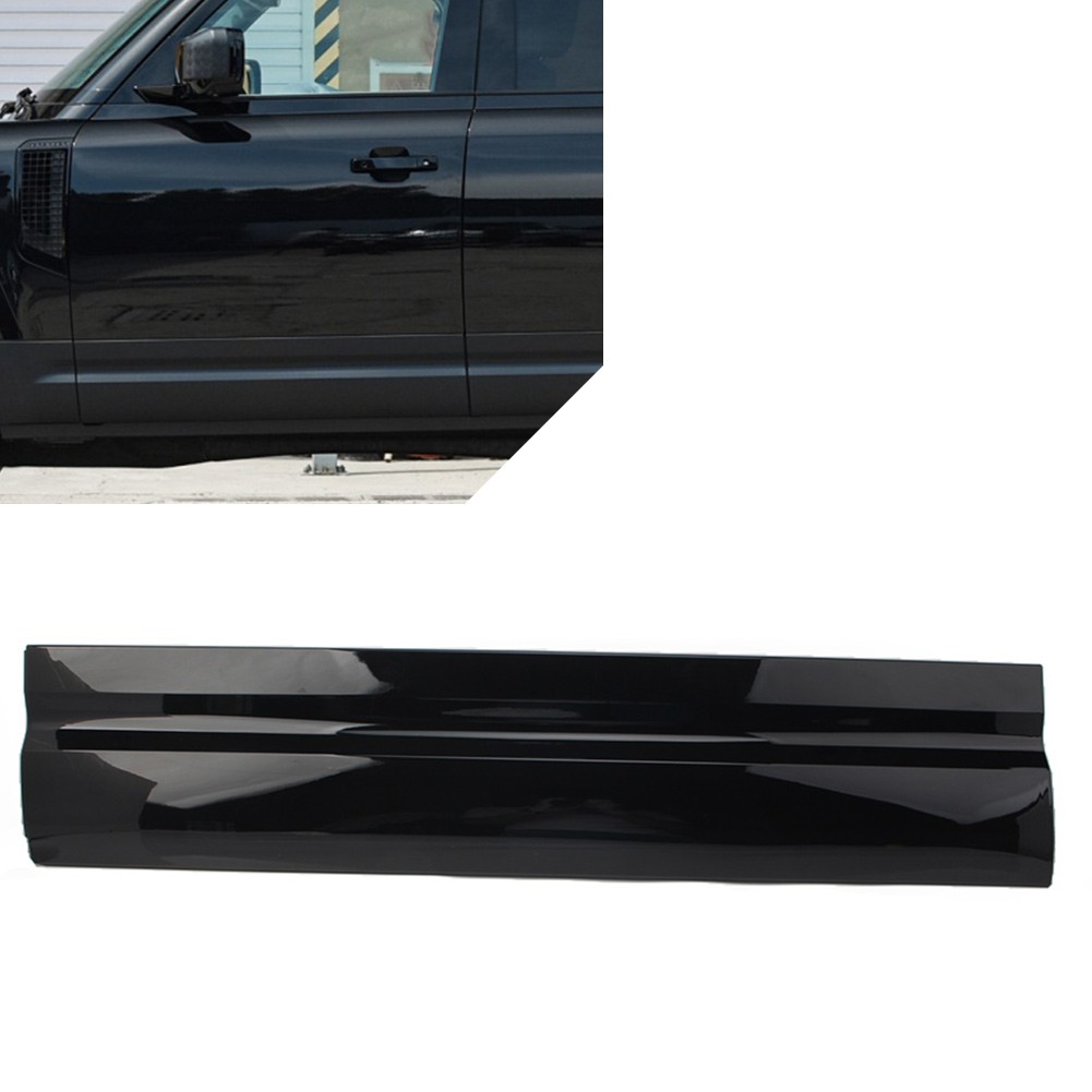 Front Door Exterior Lower Moulding Trim For Land Rover Defender 2019-2022 Black