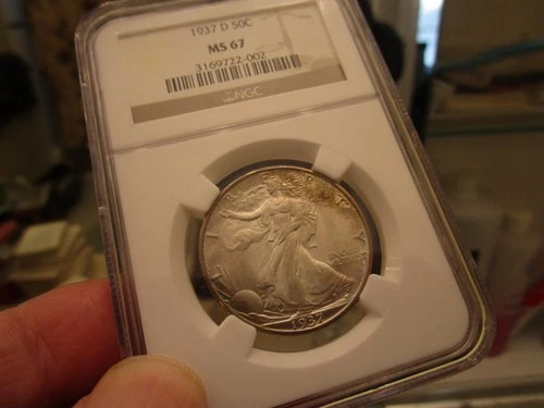 REGISTRY 1937-D WALKING LIBERTY HALF DOLLAR   NGC  MS-67  1 BETTER AT NGC & PCGS