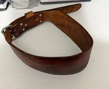 Vintage Altus Genuine Leather Weight/Power Lifting Belt Large 34-42 45  x 4"