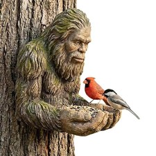Bigfoot Bird Feeder Sasquatch Bird Butler Garden Backyard Bird Watching Decor