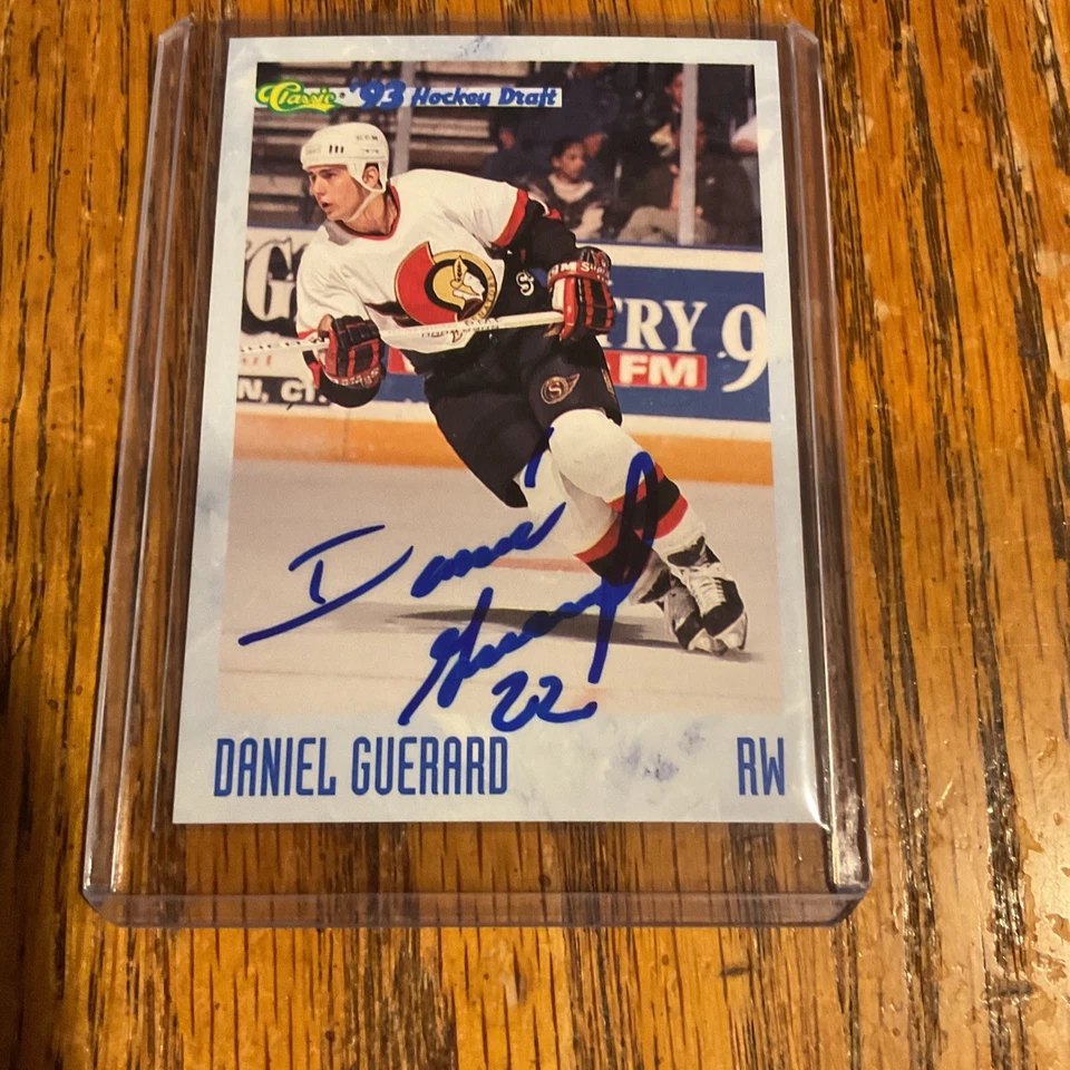 1993 Classic '93 Hockey Draft Daniel Guerard Rookie New Haven Senator #132 Auto - Image 3 of 4