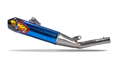 FMF 044455 Factory 4.1 Slip-On Exhaust Pipe Blue 2019-2026 Yamaha YZ 250F YZ250F
