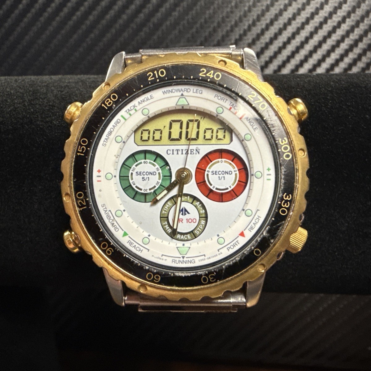 Citizen Vintage Yacht Timer C050-088387 Alarm Chronograph #111 | eBay