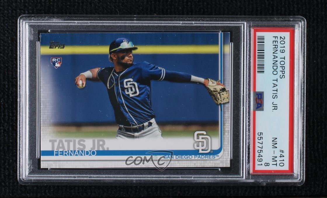 2019 Topps Fernando Tatis Jr (Dark Uniform) #410 PSA 8 1oq8