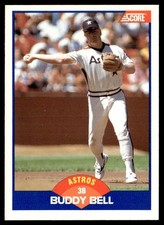 1989 Score Buddy Bell Houston Astros #610