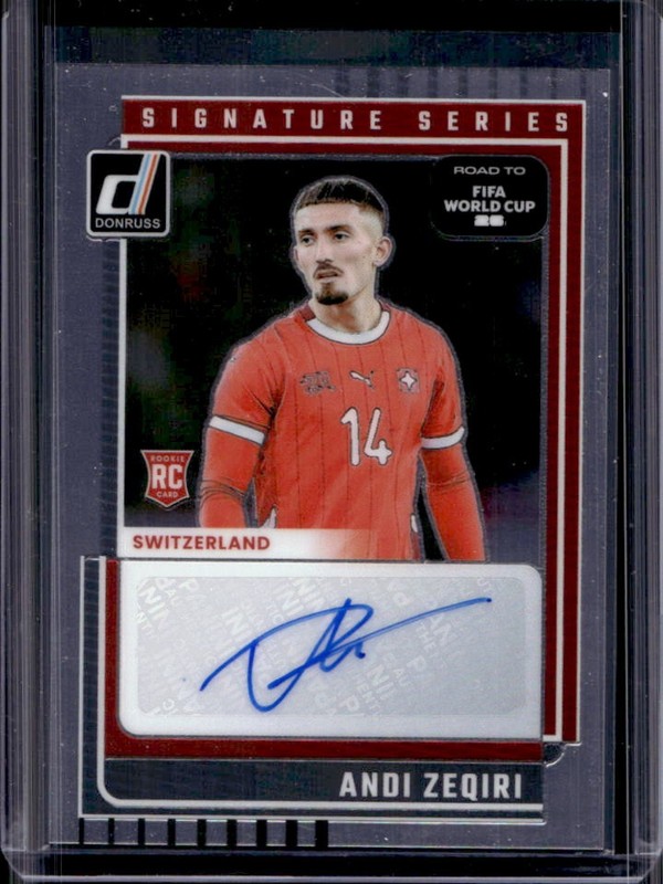 2025-26 Donruss World Cup 26' Andi Zeqiri Signature Series RC Auto #SS-AZ