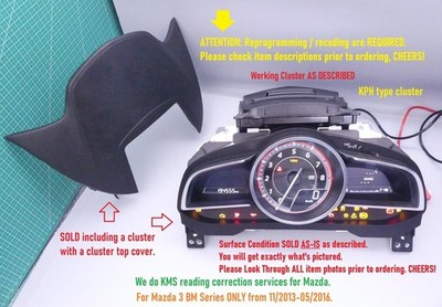 11/2013-05/2016 Mazda 3 Instrument Cluster BM Series SP25 GT