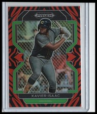 2022 Panini Prizm Draft Picks #PDP29 Xavier Isaac Tiger Stripes #/99