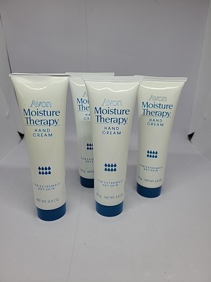 VINTAGE Avon Moisture Therapy Hand Cream Extremely Dry Skin 4.5oz Lotion (4)