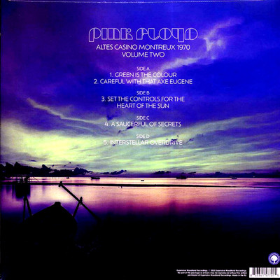 Pink Floyd  ALTES CASINO MONTREUX 1970 GRAY VINYL 2 LPs VOL. 2  NEW SHIPS NOW